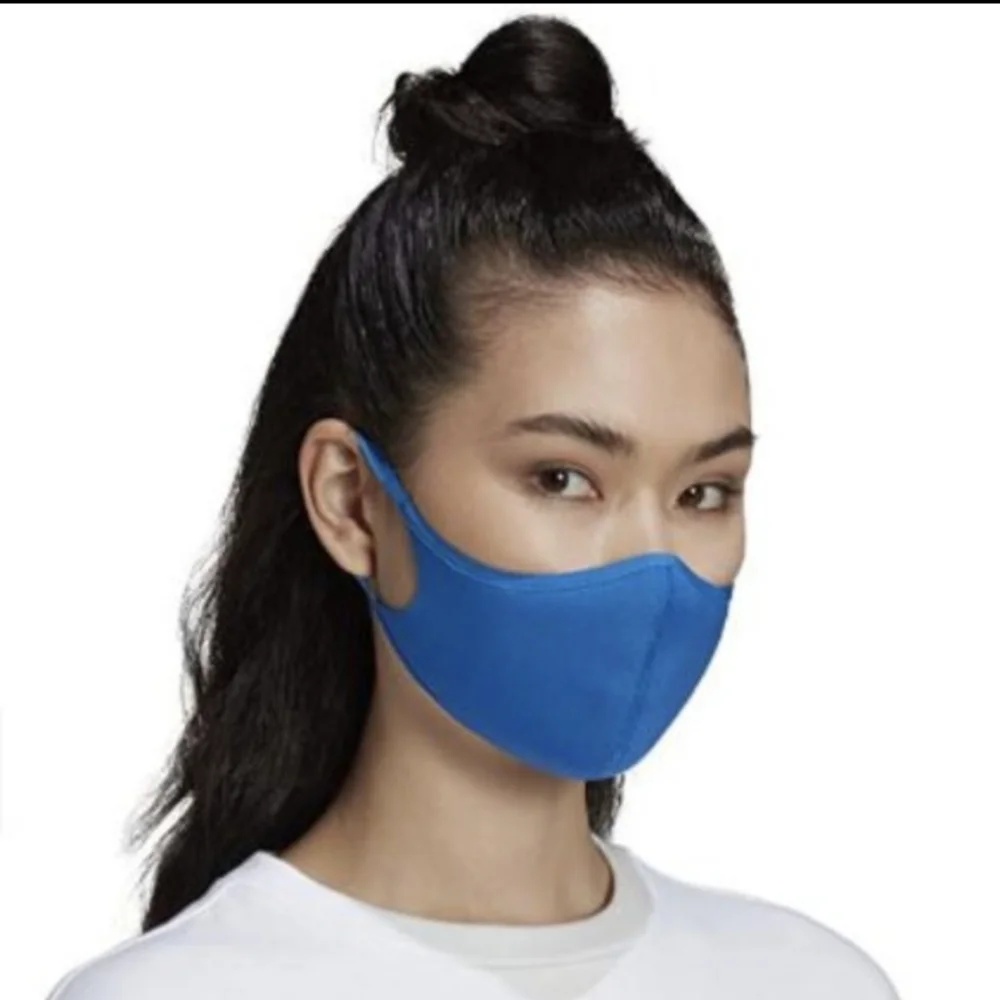 LAST CHANCE! New Adidas Non Medical 3 PCS Blue Face Masks M/L